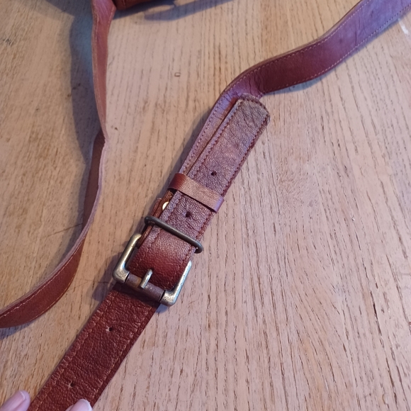 MEN'S VINTAGE LEATHER CROSSBODY MESSENGER BAG - Picture 10 of 15